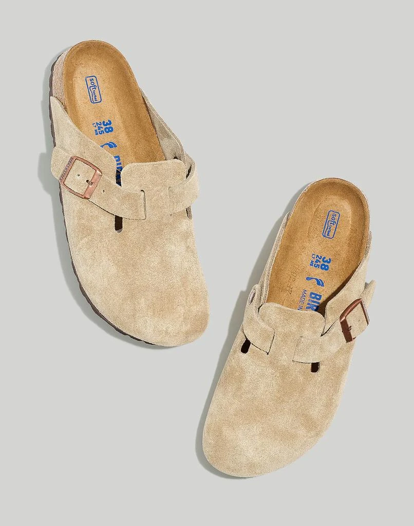 商品Birkenstock|Boston Suede Soft Footbed Clogs,价格¥1185,第1张图片