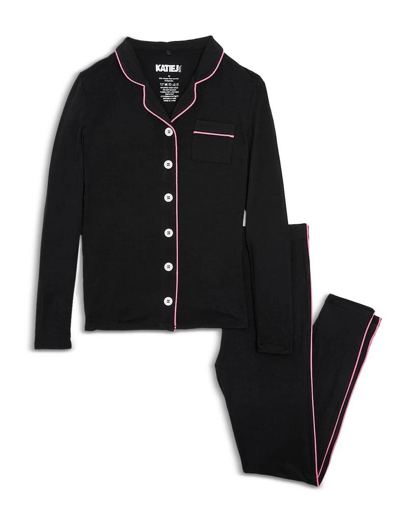 商品KatieJnyc|Girls' Maia Long Sleeved Top & Pants Pajamas Set - Big Kid,价格¥517,第1张图片