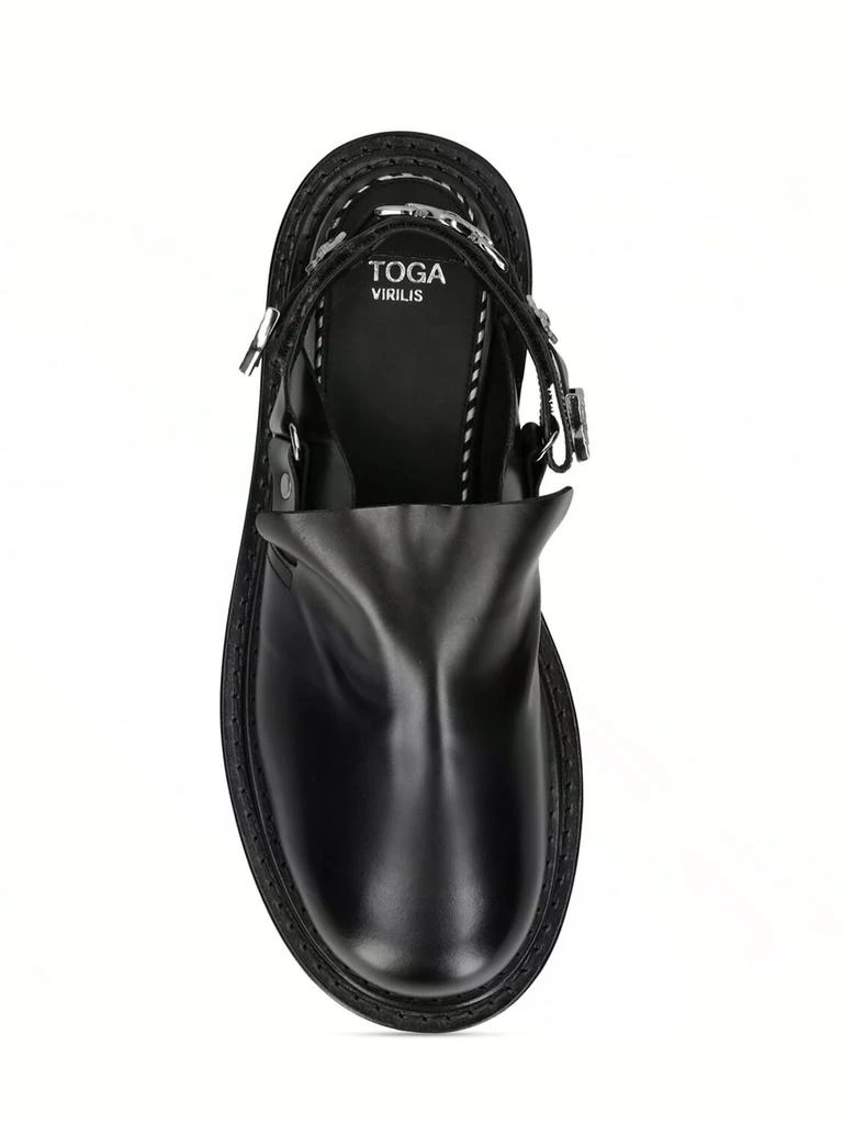 商品Toga Virilis|Black Leather Mules,价格¥4002,第5张图片详细描述