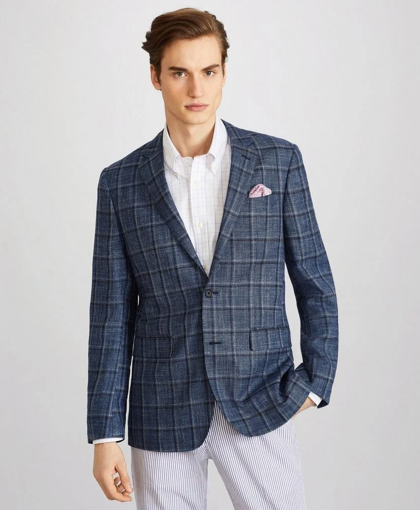 商品Brooks Brothers|Milano Fit Plaid Sport Coat,价格¥1664,第1张图片