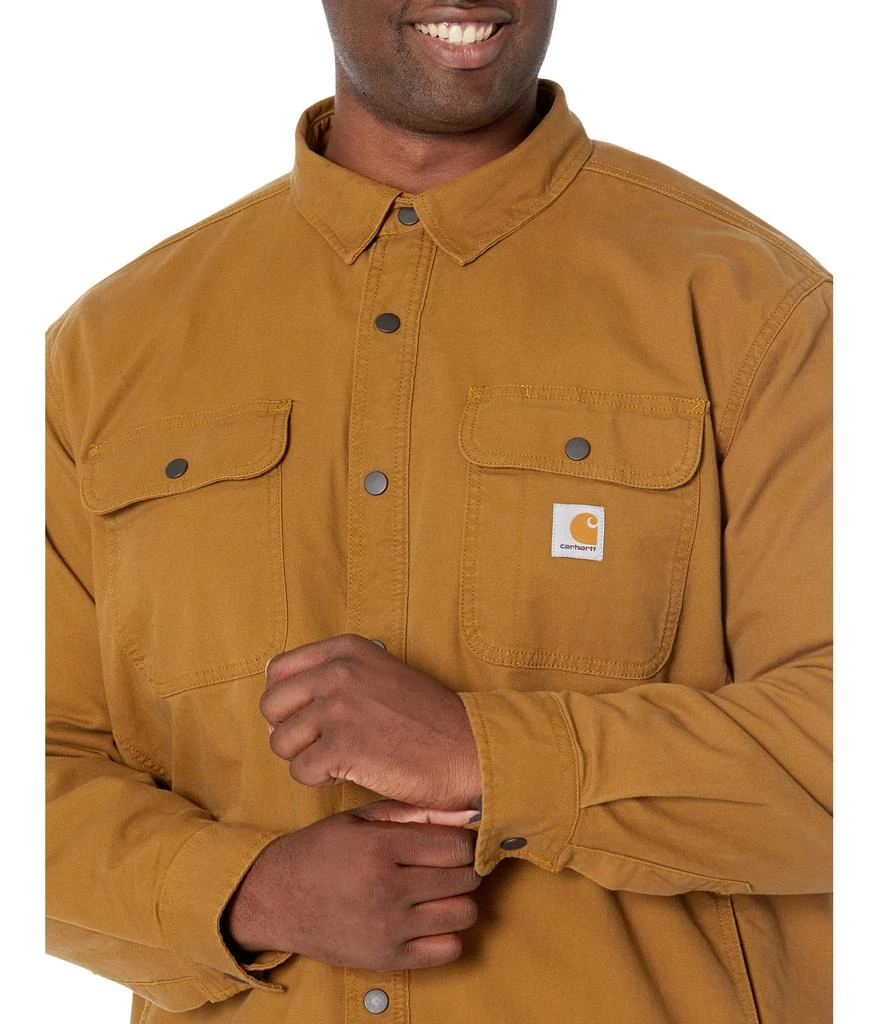 Rugged Flex® Relaxed Fit Canvas Fleece-Lined Shirt Jacket 商品