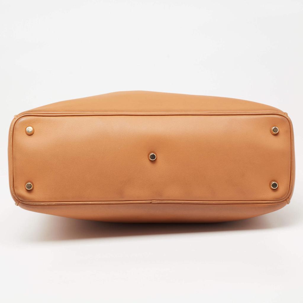 Dior Brown Leather Large Diorissimo Shopper Tote商品第7张图片规格展示