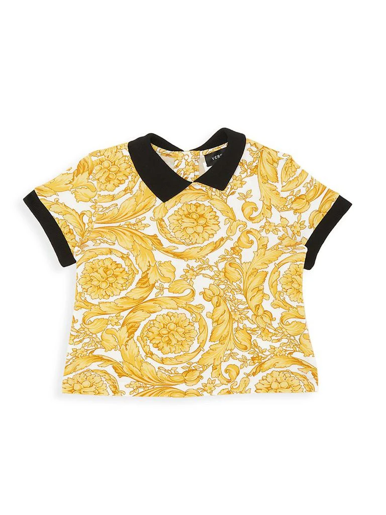 商品Versace|Baby Boy's 2-Piece Barocco Polo & Shorts Set,价格¥1168,第2张图片详细描述