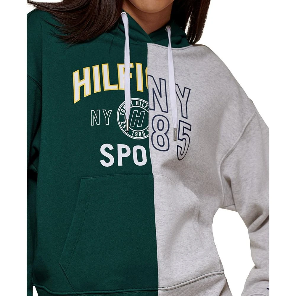 商品Tommy Hilfiger|Women's Active color blocked with split graphic hoodie,价格¥208,第4张图片详细描述