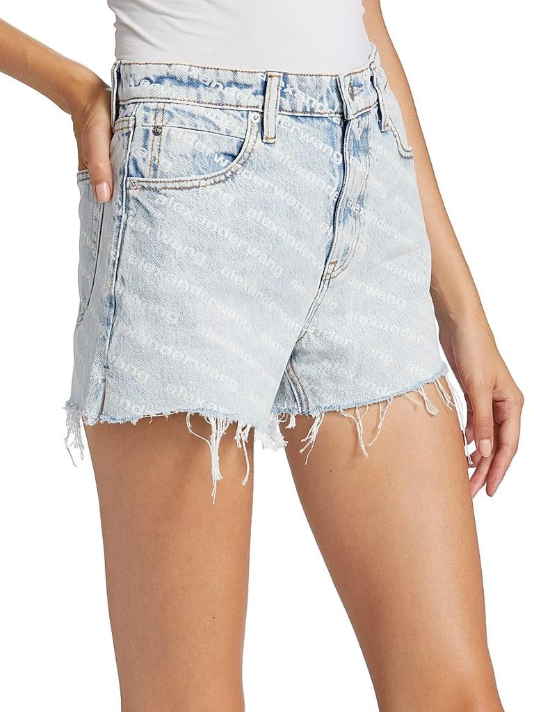 商品Alexander Wang|Bite Logo Denim Shorts,价格¥2400,第4张图片详细描述