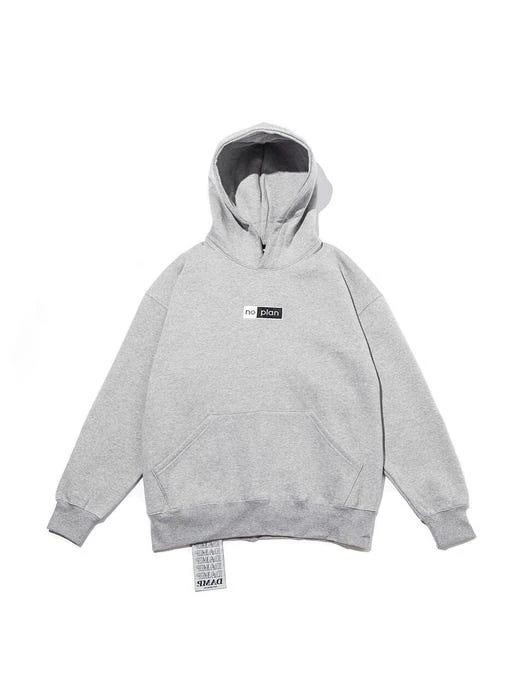 商品DON'T ASK MY PLAN|No Plan Box Logo Hoodie 4.0 Gray,价格¥645,第2张图片详细描述