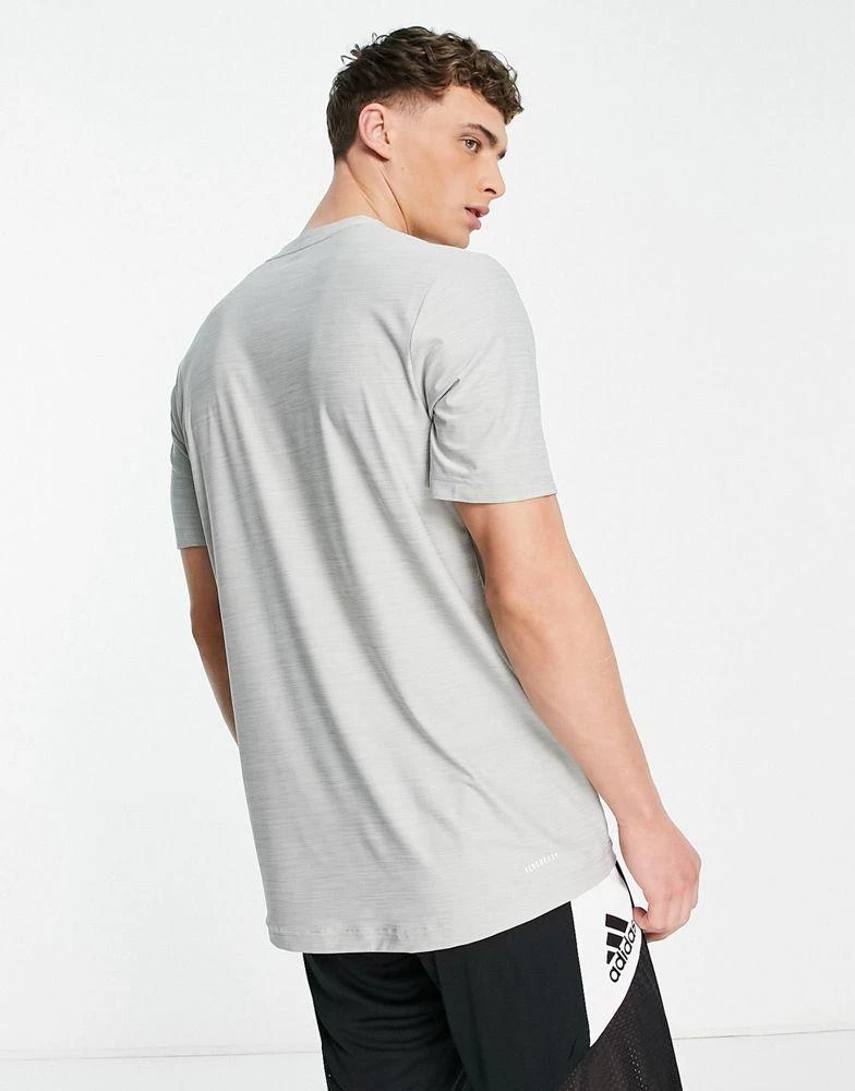 商品Adidas|adidas Training Aeroready t-shirt in grey,价格¥146,第2张图片详细描述