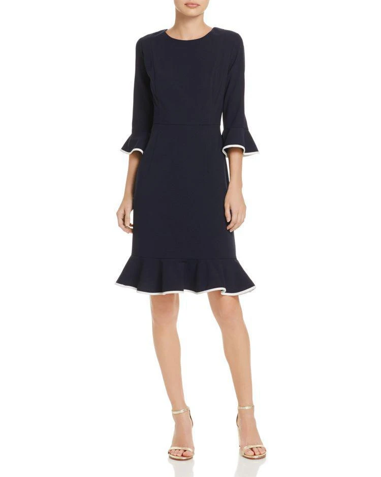 商品nanette Nanette Lepore|Three-Quarter Sleeve Flounce Dress,价格¥1211,第1张图片