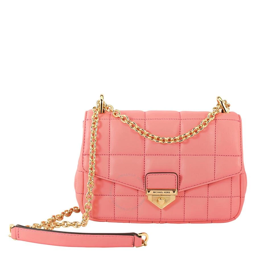 商品Michael Kors|Michael Kors Ladies Soho Small Quilted Leather Shoulder Bag - Tea Rose,价格¥843,第1张图片