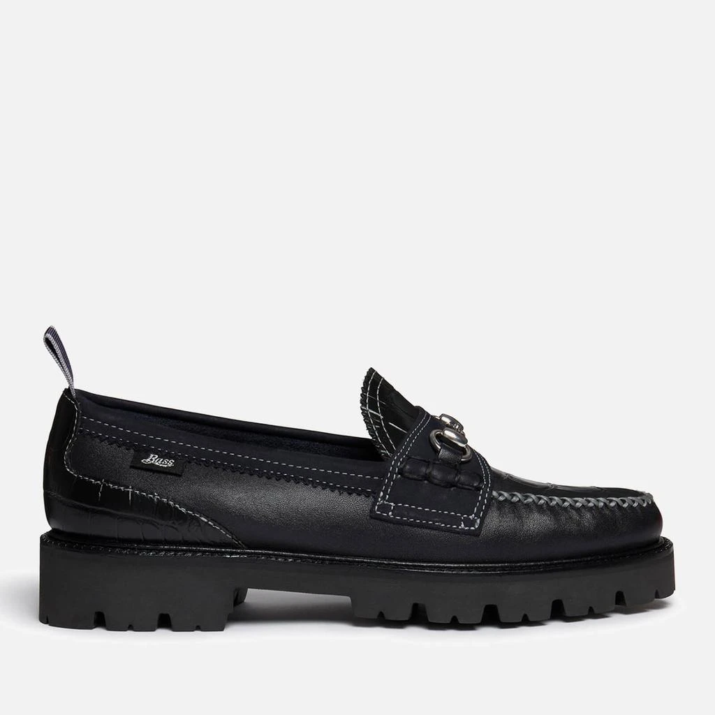 商品G.H. Bass|G.H Bass & Co x Nicholas Daley Men's Super Lug Lincoln Leather Loafers,价格¥1002,第1张图片