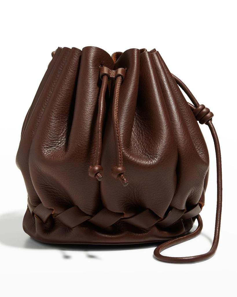 商品Hereu|Molina Pleated Leather Bucket Bag,价格¥1542,第1张图片
