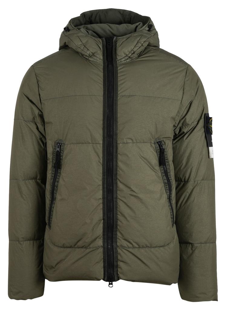 Stone Island Men's  Green Other Materials Down Jacket商品第1张图片规格展示