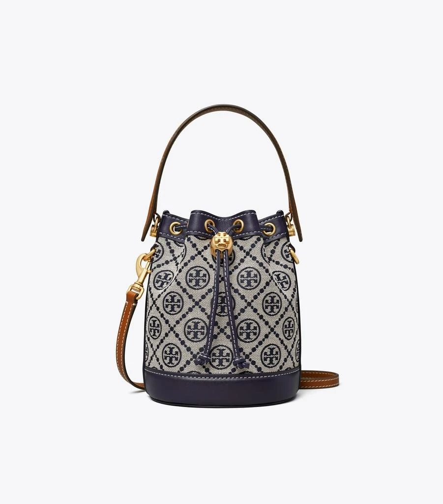 商品Tory Burch|Mini T Monogram Bucket Bag,价格¥3012,第4张图片详细描述