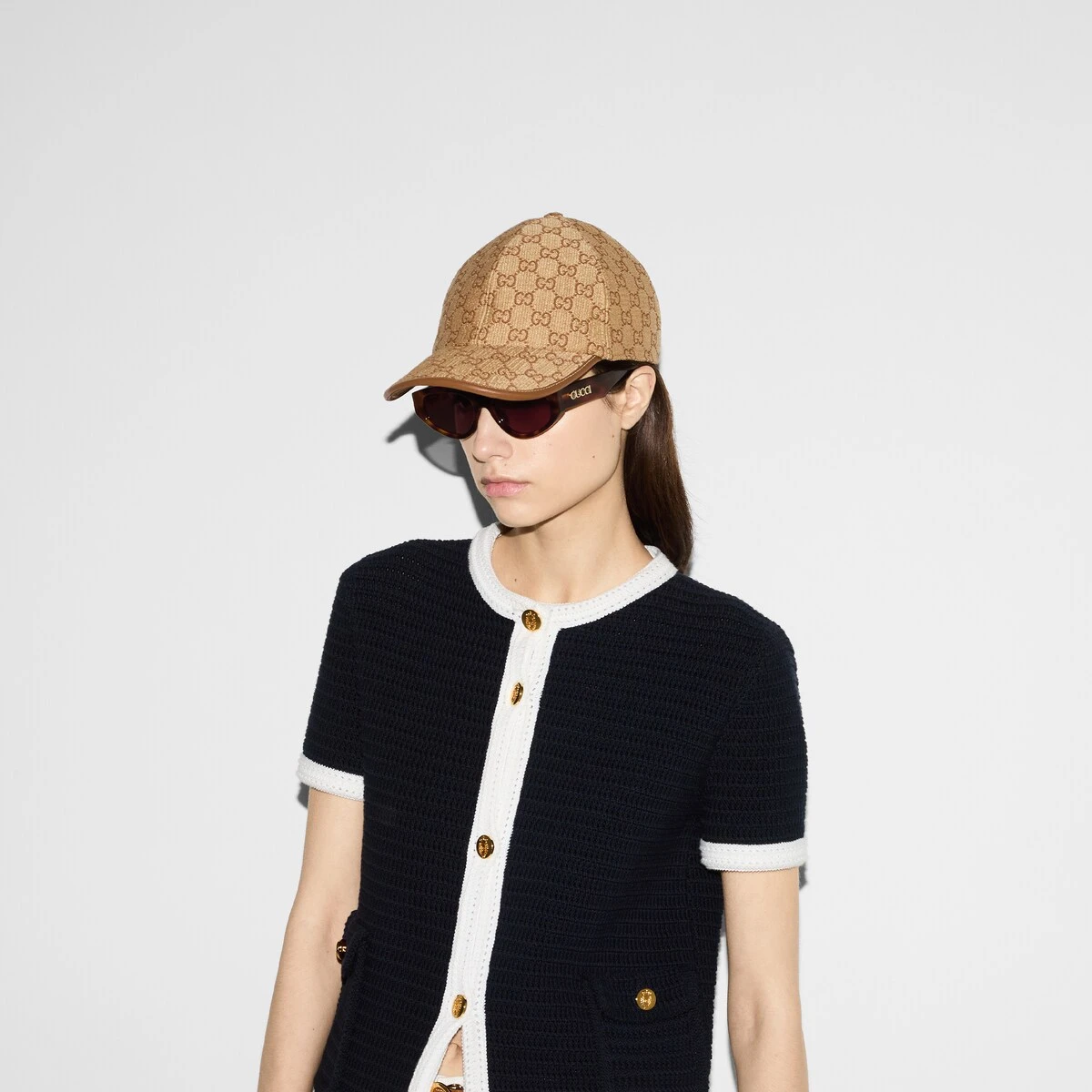 【预售】 古驰 25春夏 女士 棒球帽 GG草编棒球帽 812847 3HA6A 8964  商品