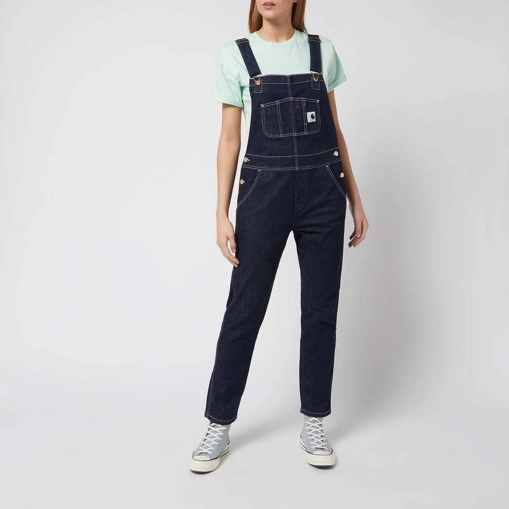 商品Carhartt|Carhartt WIP Women's Contract Stitching Bib Overall - Blue,价格¥714,第1张图片
