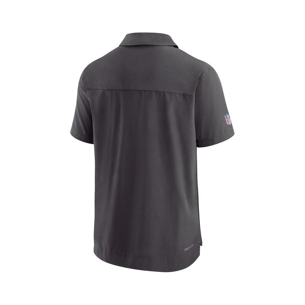 商品NIKE|Men's Black Baltimore Ravens Sideline Lockup Performance Polo Shirt,价格¥585,第4张图片详细描述