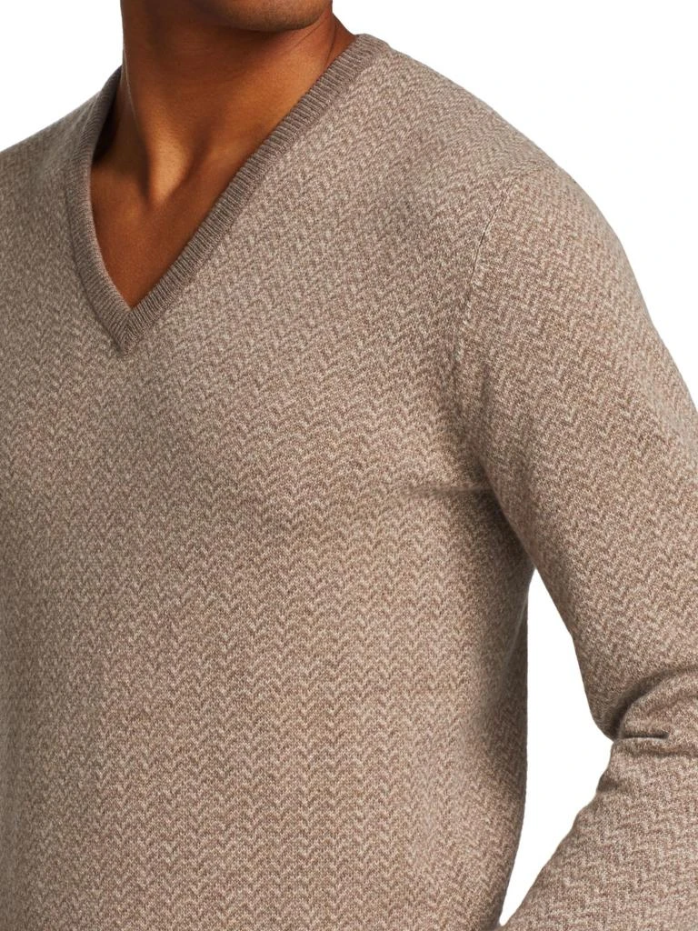 商品Ralph Lauren|Pattern V-Neck Cashmere Sweater,价格¥2165,第4张图片详细描述
