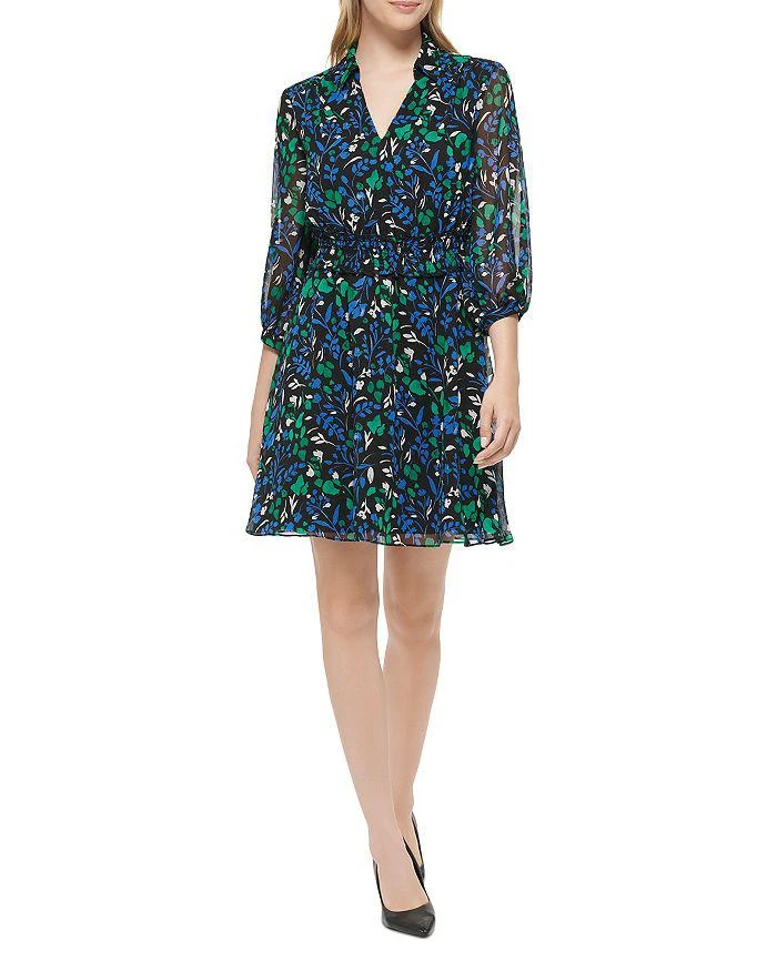 商品Karl Lagerfeld Paris|Printed Chiffon A Line Dress,价格¥517,第3张图片详细描述