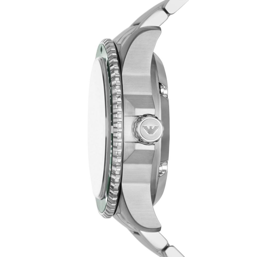 商品Emporio Armani|Men's Automatic Stainless Steel Bracelet Watch 42mm,价格¥3279,第4张图片详细描述