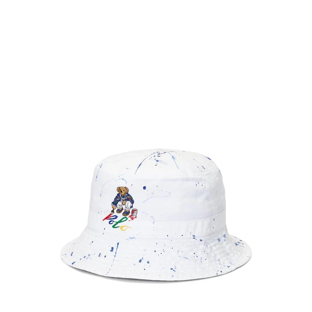 商品Ralph Lauren|Paint-Splatter Polo Bear Bucket Hat (Big Kid),价格¥268,第1张图片