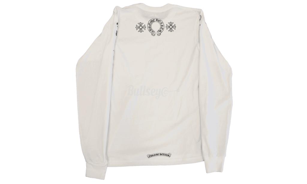 Chrome Hearts Multi-Logo Sleeve Longsleeve White T-Shirt商品第2张图片规格展示