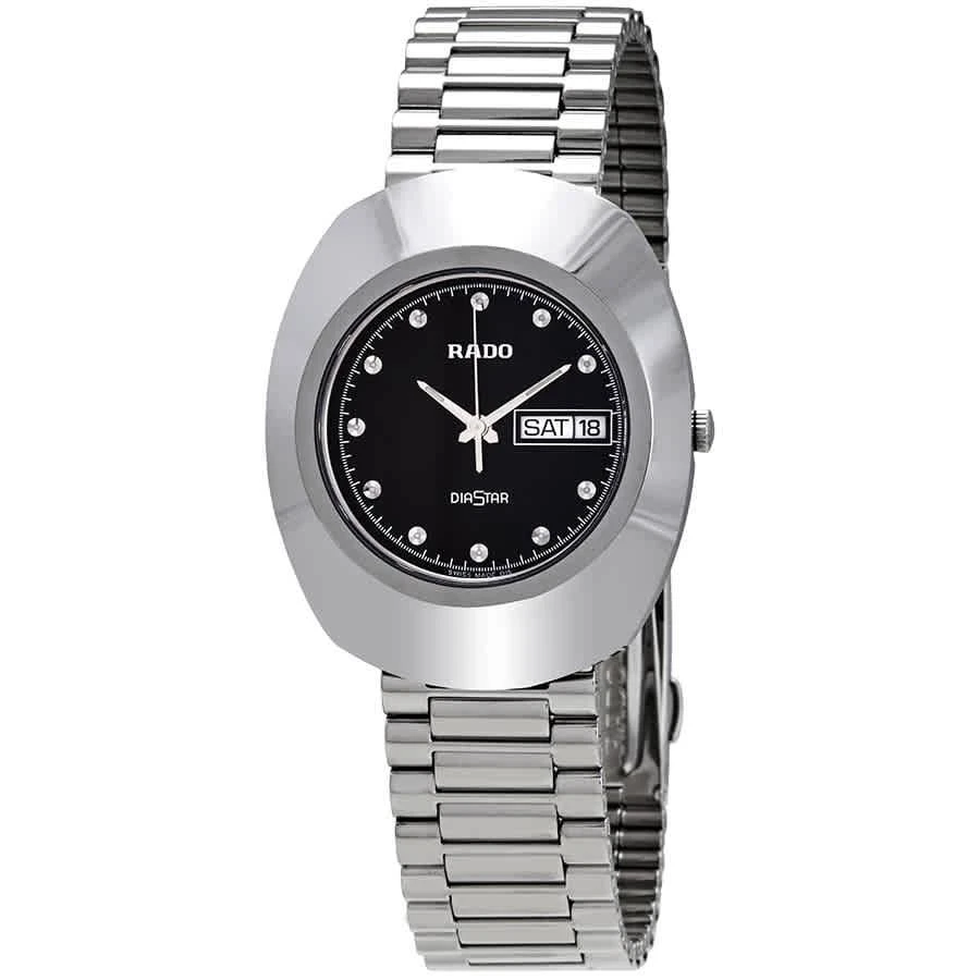 商品Rado|Diastar Black Dial Stainless Steel Men's Watch R12391153,价格¥3139,第1张图片