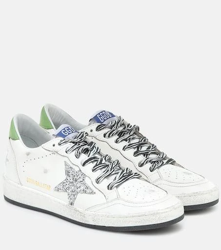 商品Golden Goose|Ball Star glitter leather sneakers,价格¥4568,第1张图片