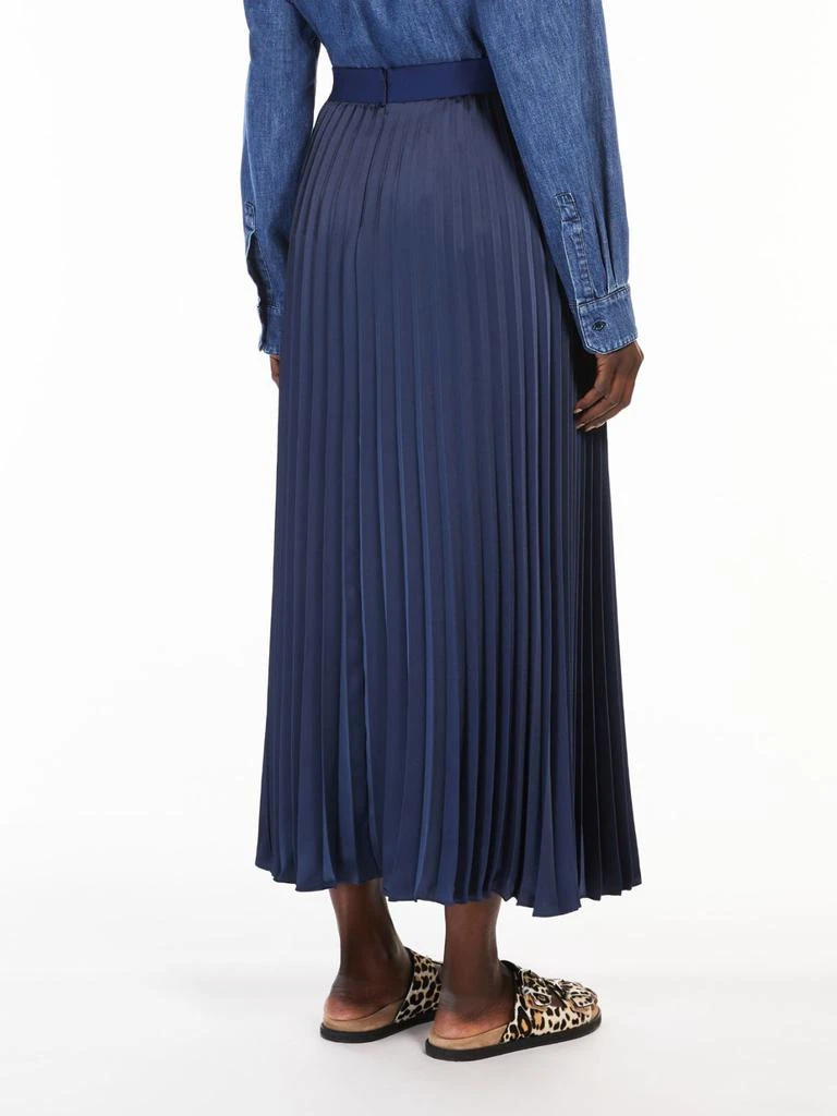 商品Weekend Max Mara|Pleated satin skirt,价格¥1764,第3张图片详细描述