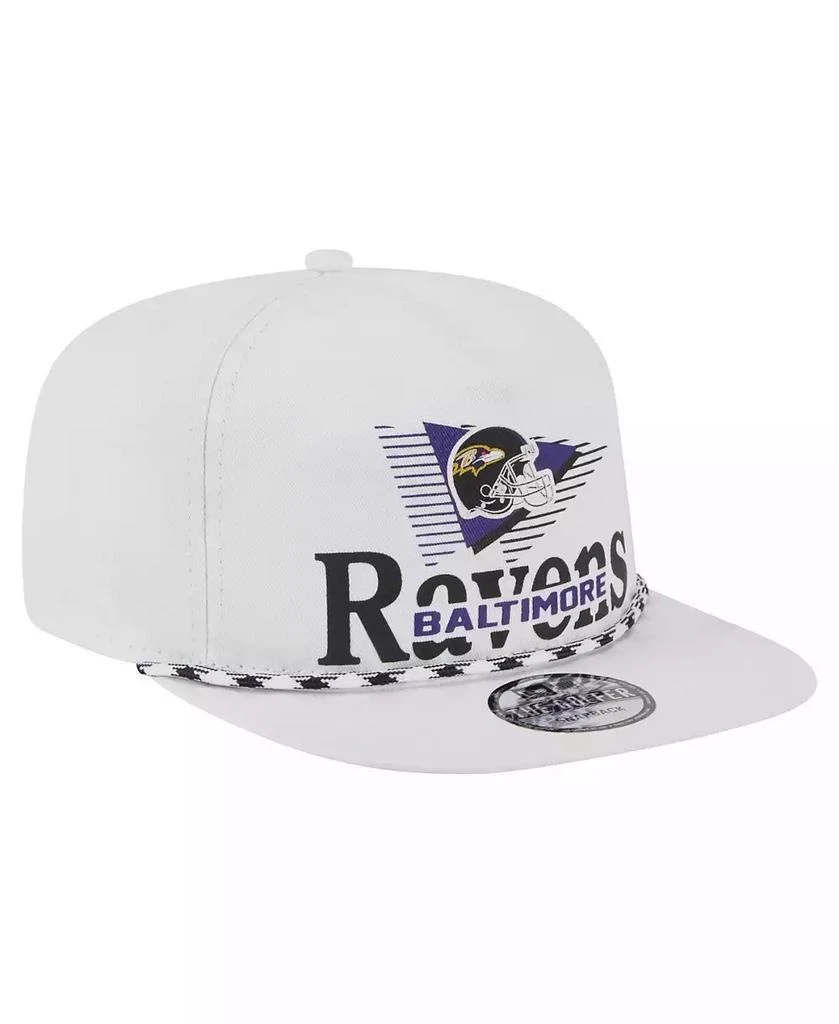 商品New Era|Men's White Baltimore Ravens Collide Golfer Snapback Hat,价格¥275,第3张图片详细描述