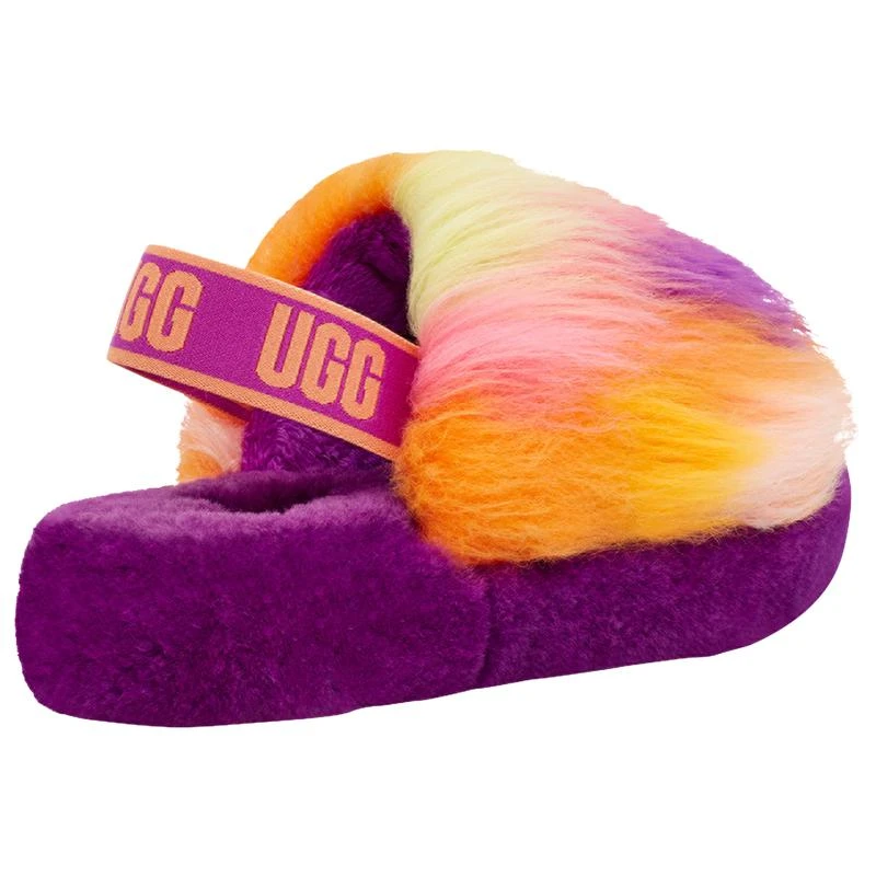 商品UGG|UGG Fluff Yeah Slide - Girls' Grade School,价格¥342,第3张图片详细描述