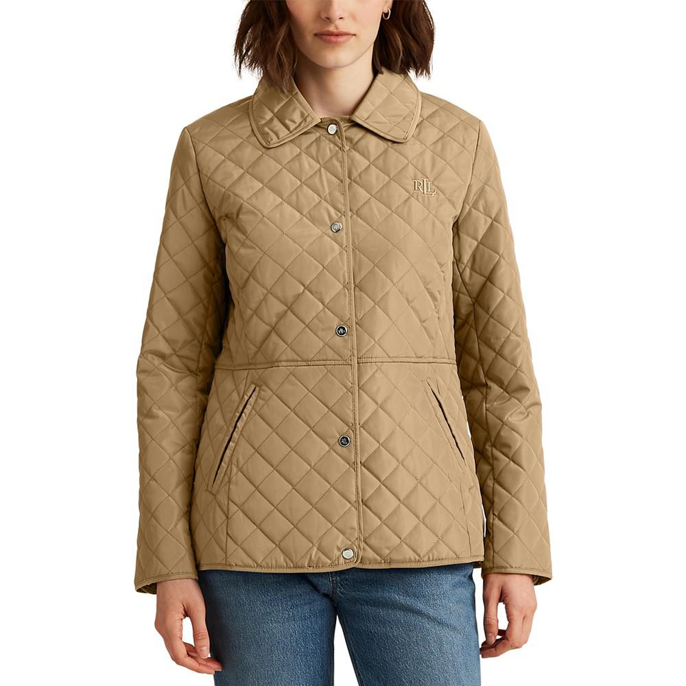 Women's Petite Snap Front Quilted Coat, Created for Macy's商品第1张图片规格展示