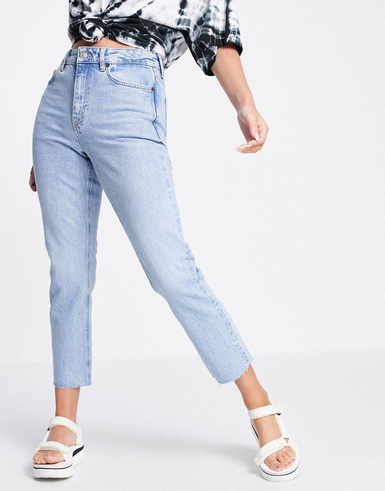 Topshop Straight jeans in bleach商品第3张图片规格展示