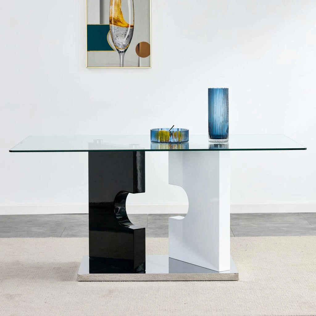 商品Simplie Fun|Dining Table in Glass,价格¥4256,第2张图片详细描述