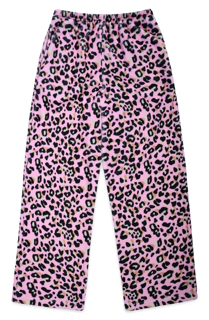 商品Iscream|Kids' Lush Leopard Plush Pants,价格¥59,第1张图片