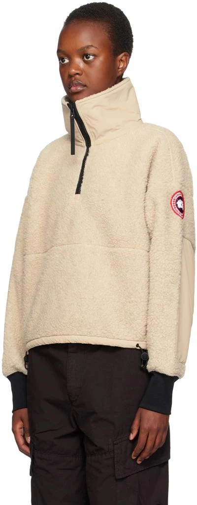 商品Canada Goose|Beige Half-Zip Sweatshirt,价格¥3941,第4张图片详细描述
