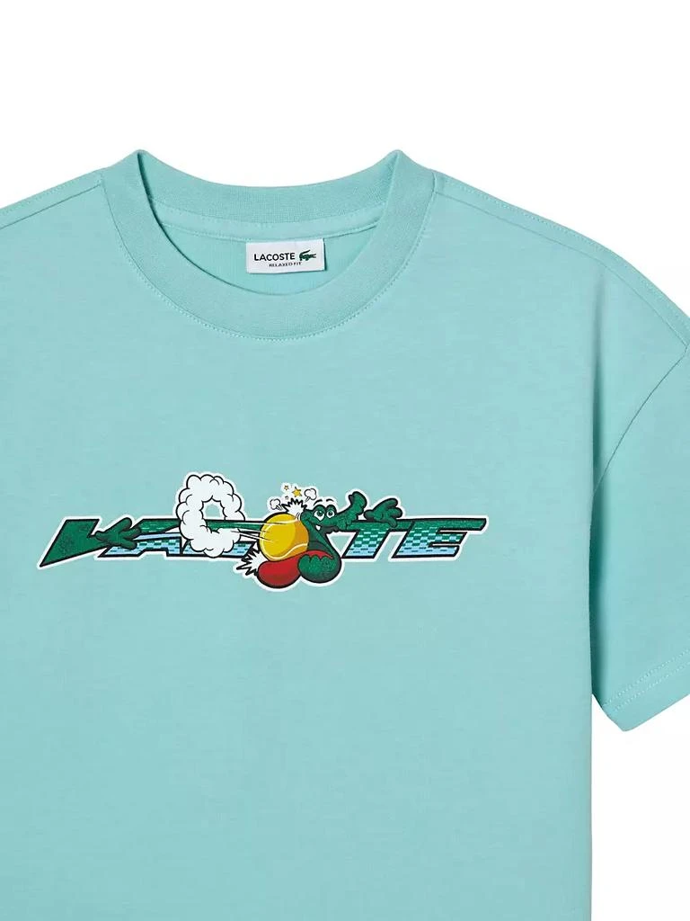 商品Lacoste|Little Kid's & Kid's Cartoon Logo Crewneck T-Shirt,价格¥180,第4张图片详细描述