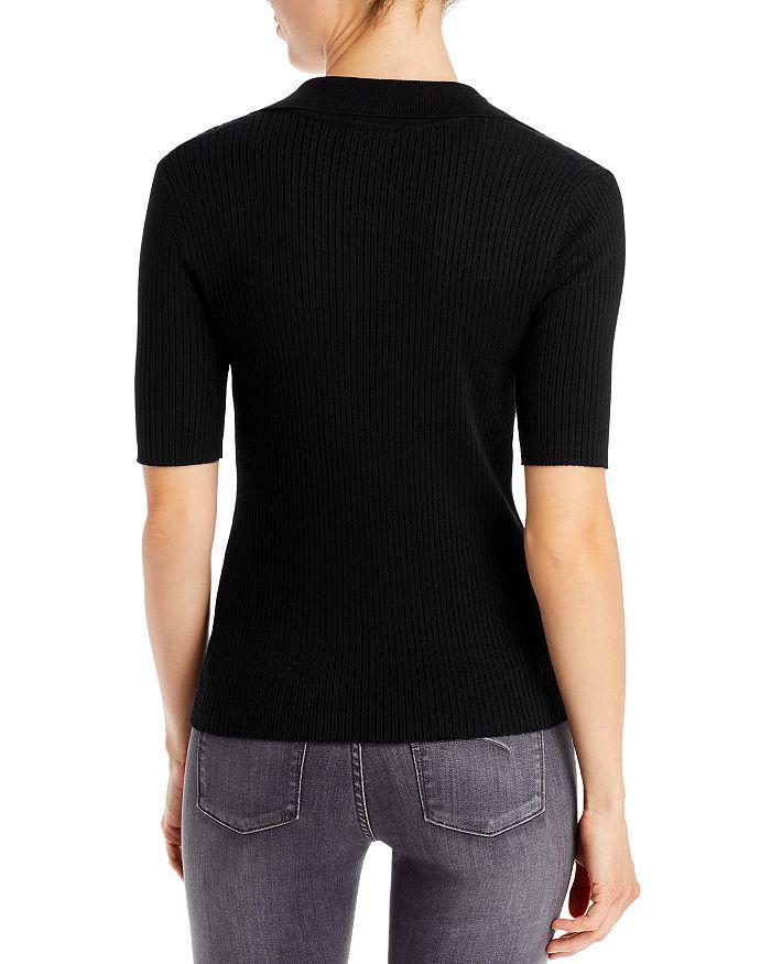 商品Tahari|Ribbed Polo Sweater,价格¥254-¥507,第4张图片详细描述