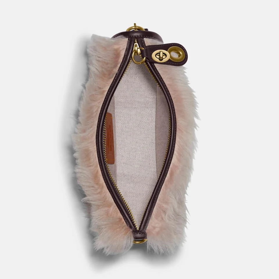 商品Coach|Coach Women's Shearling Swinger Bag - Oxblood,价格¥1584,第2张图片详细描述