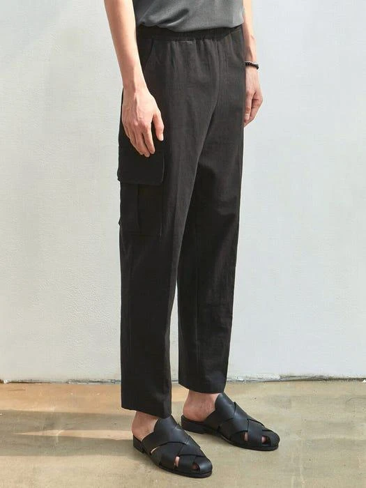 Linen Cargo Pants Cream 商品