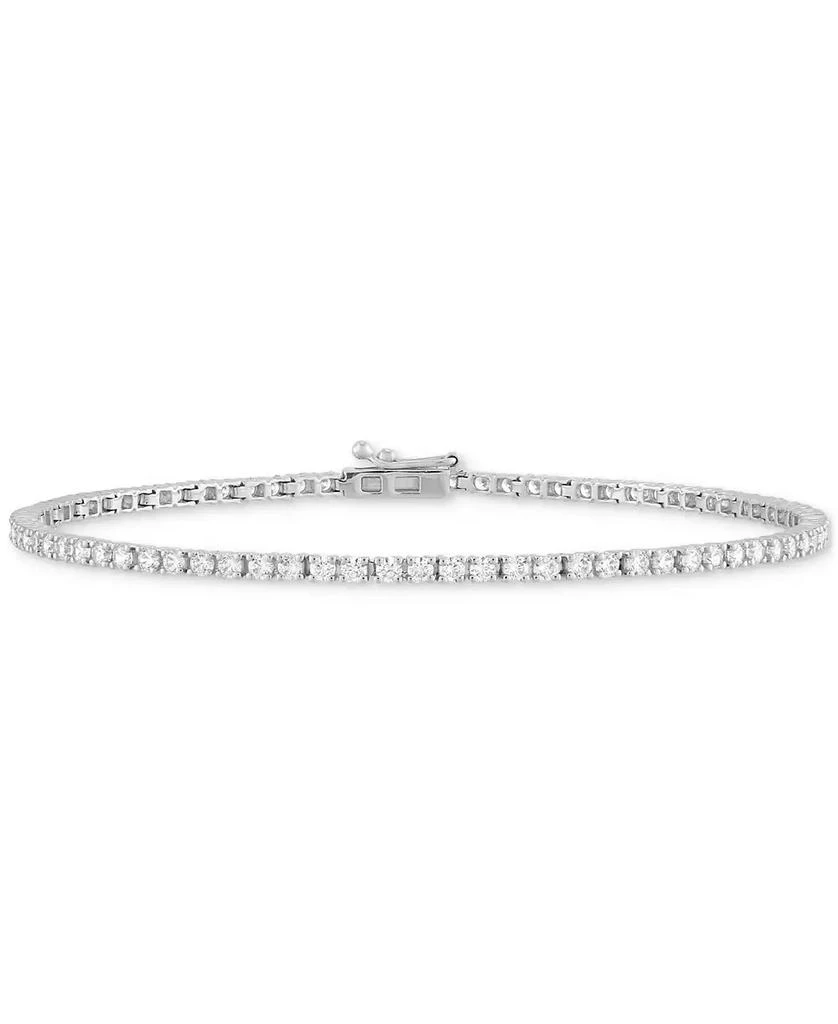 商品Grown With Love|Lab Grown Diamond Tennis Bracelet (2 ct. t.w.) in 14k White or Yellow Gold,价格¥8975,第1张图片