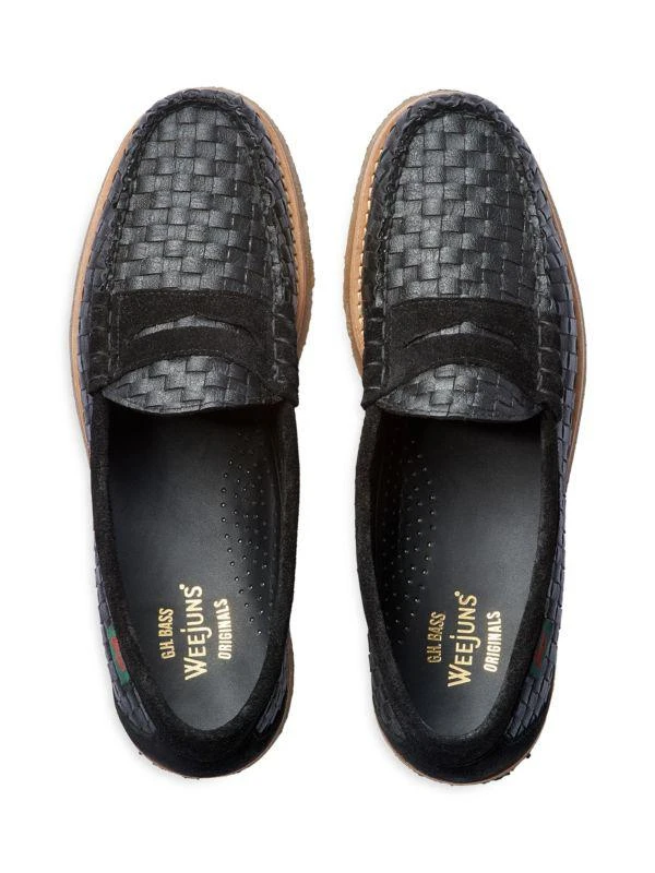 Larson Woven Crepe Penny Loafers 商品