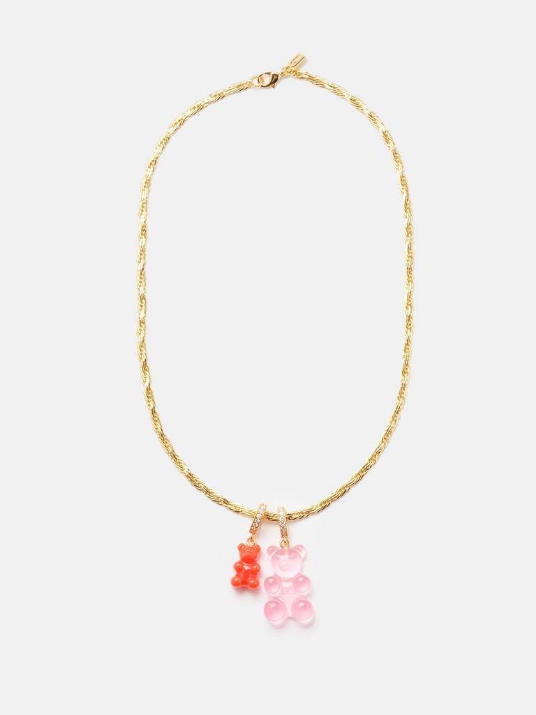 商品Crystal Haze|Nostalgia Bear crystal & 18kt gold-plated necklace,价格¥1992,第6张图片详细描述
