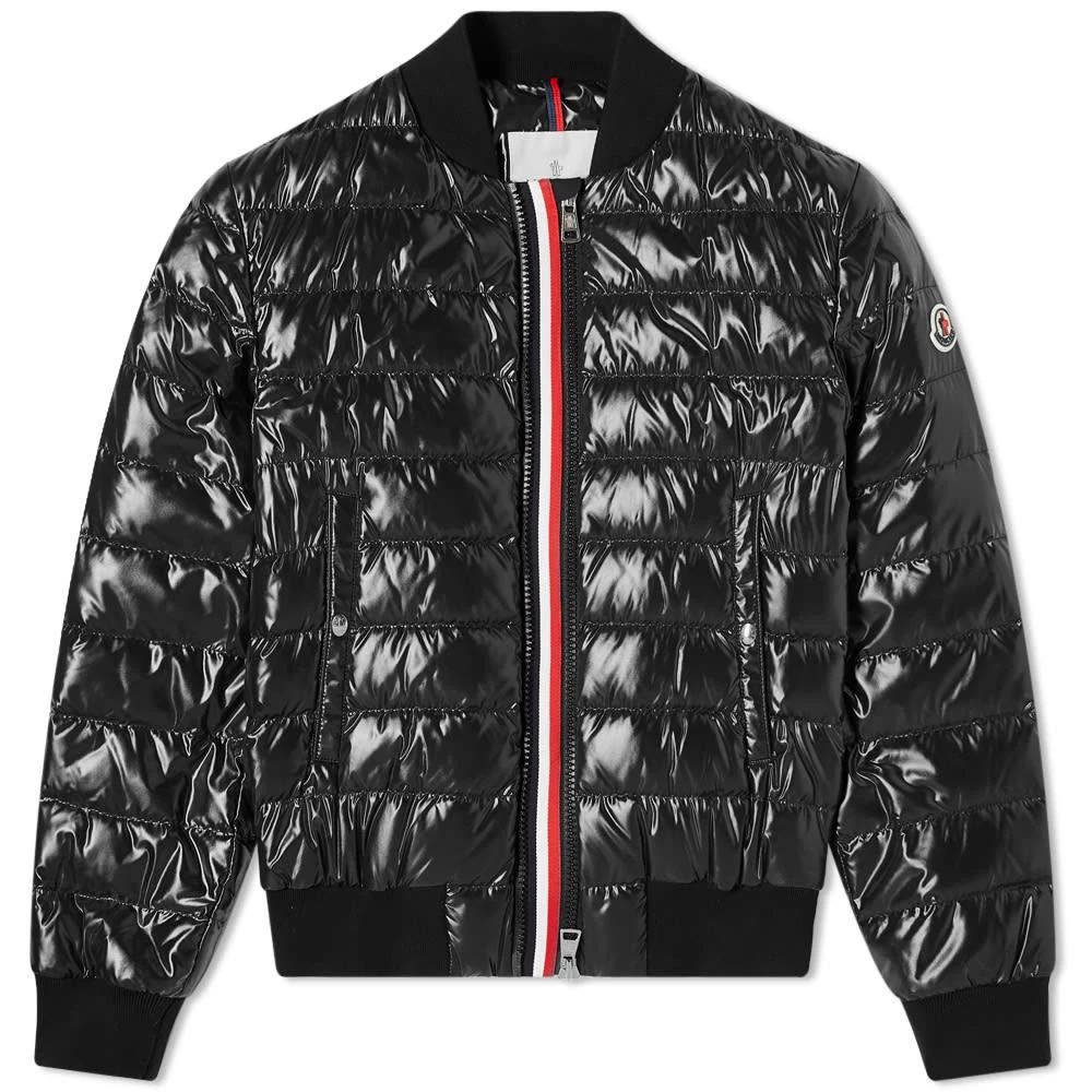 商品Moncler|Moncler Perouges Tricolore Zip Down Bomber Jacket,价格¥9754,第1张图片