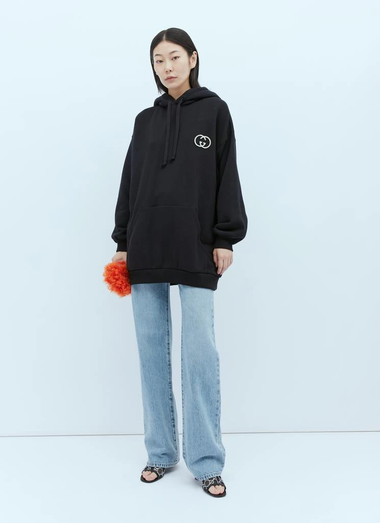 商品Gucci|Maxi Interlocking GG Hooded Sweatshirt,价格¥4396,第2张图片详细描述