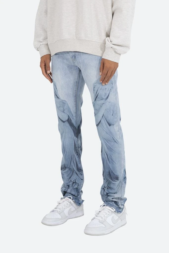 商品MNML|D206 Overlay Straight Denim - Blue,价格¥513,第2张图片详细描述