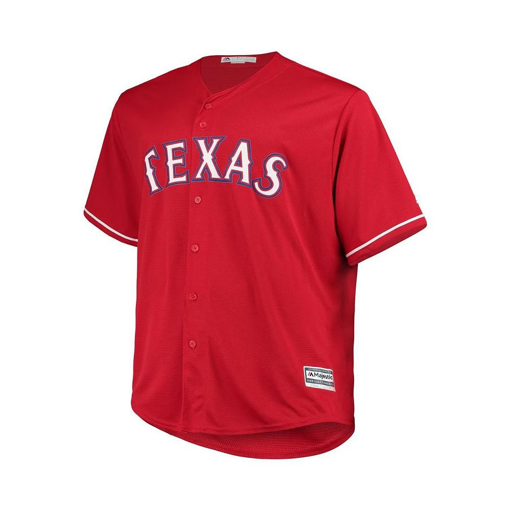 商品Majestic|Men's Red Texas Rangers Alternate Official Cool Base Jersey,价格¥670,第2张图片详细描述