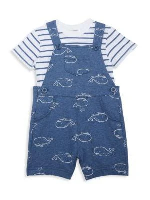 商品Little Me|Baby Girl's 2-Piece Overall & T-Shirt Set,价格¥79,第1张图片