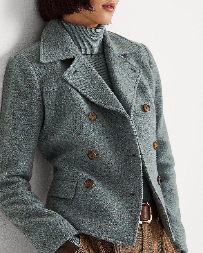 商品Ralph Lauren|Herringbone Double Breasted Coat,价格¥2724,第7张图片详细描述