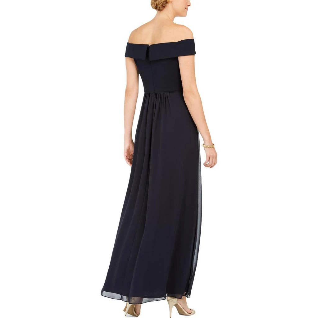 商品Adrianna Papell|Adrianna Papell Womens Chiffon Off-The-Shoulders Evening Dress,价格¥221,第2张图片详细描述