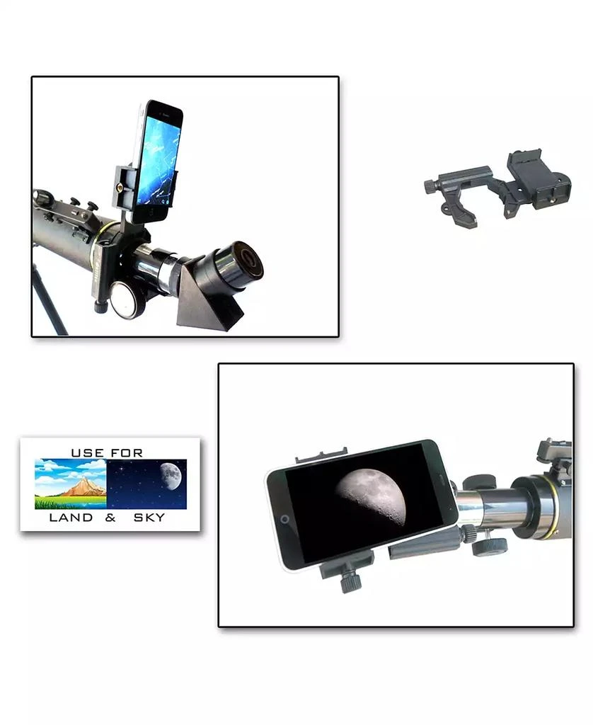 商品Galileo|800 X 60mm Day and Night Telescope and Smartphone Adapter and Red Dot Finder,价格¥2138,第2张图片详细描述
